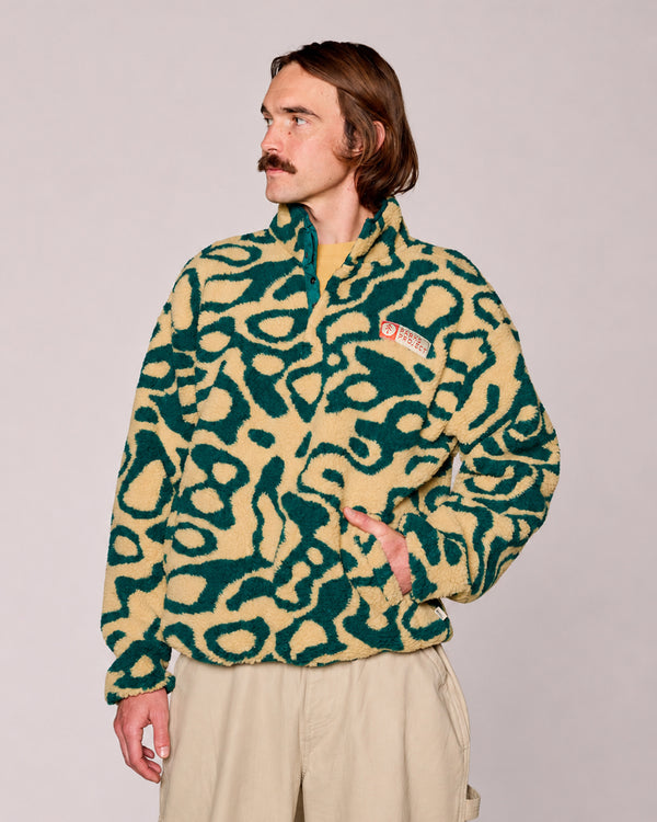 Shop Yellowstone Geysers Trail High Pile Fleece Inspired by Yellowstone National Park | green