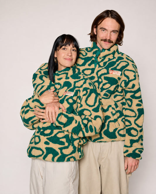 Shop Yellowstone Geysers Trail High Pile Fleece Inspired by Yellowstone National Park | green
