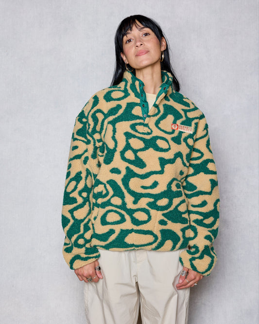 Shop Yellowstone Geysers Trail High Pile Fleece Inspired by Yellowstone National Park | green