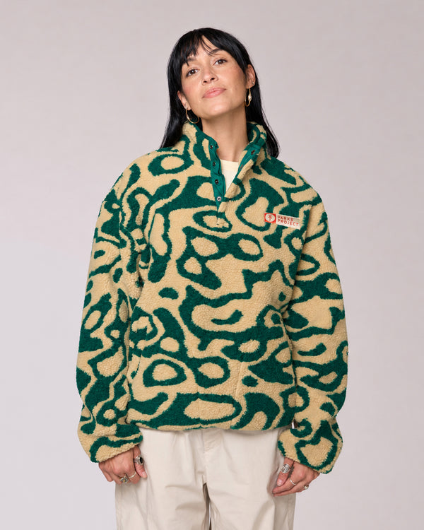 Shop Yellowstone Geysers Trail High Pile Fleece Inspired by Yellowstone National Park | green