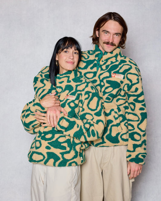 Shop Yellowstone Geysers Trail High Pile Fleece Inspired by Yellowstone National Park | green