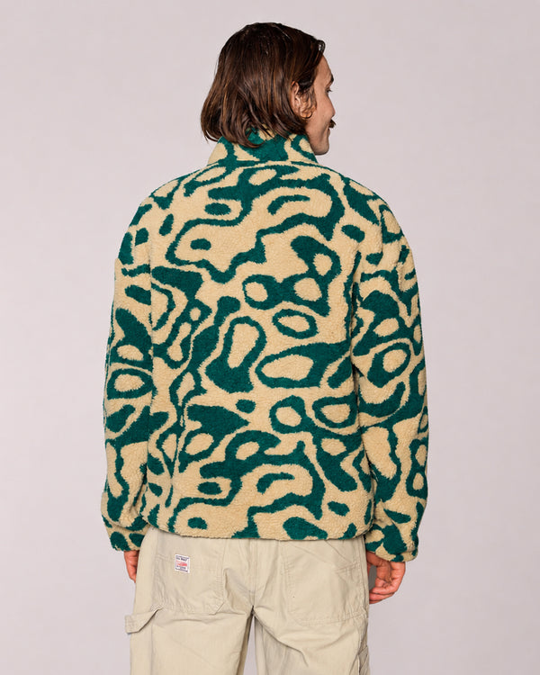 Shop Yellowstone Geysers Trail High Pile Fleece Inspired by Yellowstone National Park | green