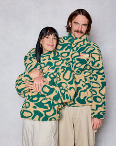shop yellowstone geysers trail high pile fleece inspired by yellowstone national park | green