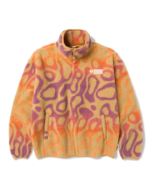 Shop Yellowstone Geysers Ombre High Pile Fleece Inspired by Yellowstone | burnt-orange