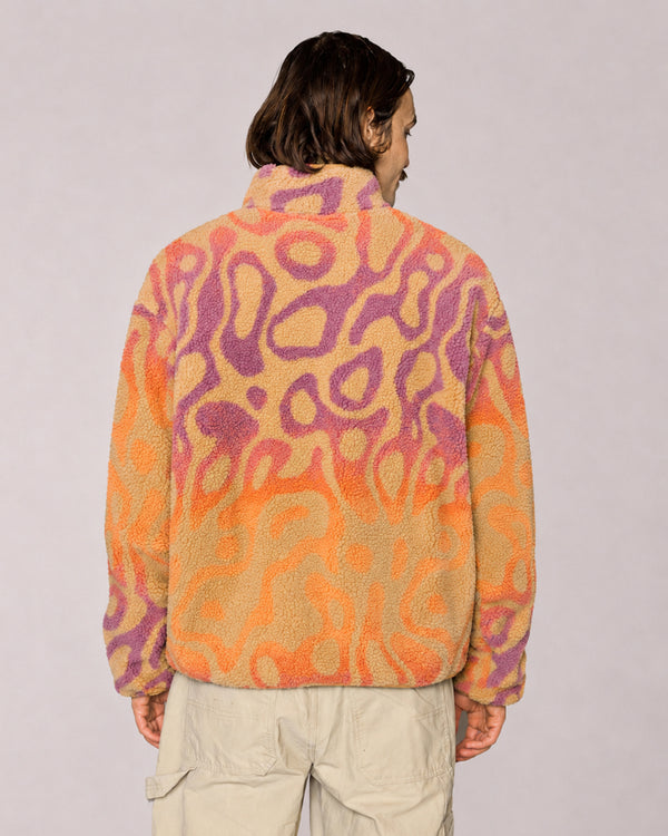 Shop Yellowstone Geysers Ombre High Pile Fleece Inspired by Yellowstone | burnt-orange