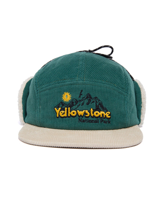Adventure-Ready Cord Flap Cap Inspired by Yellowstone National Park 