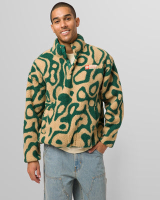 Shop Yellowstone Geysers Trail High Pile Fleece Inspired by Yellowstone National Park | green