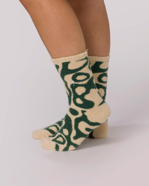 Shop Yellowstone Geysers Cozy Socks Inspired by Yellowstone | green
