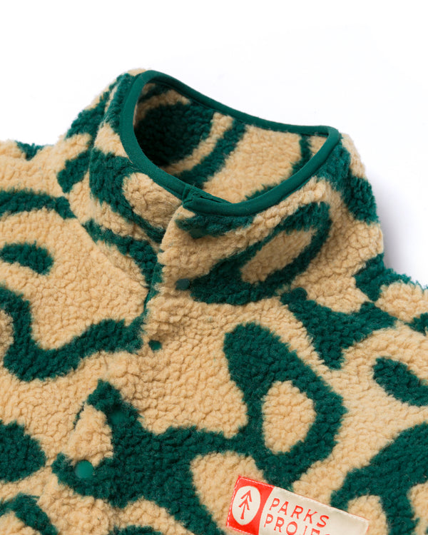 Shop Yellowstone Geysers Trail High Pile Fleece Inspired by Yellowstone National Park | green