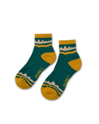 Shop Yellowstone Geysers Hiking Socks 2 Pack Inspired by Yellowstone National Park | green-and-natural