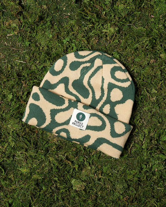 Shop Yellowstone Geysers Beanie Inspired by Yellowstone National Park | green-and-natural