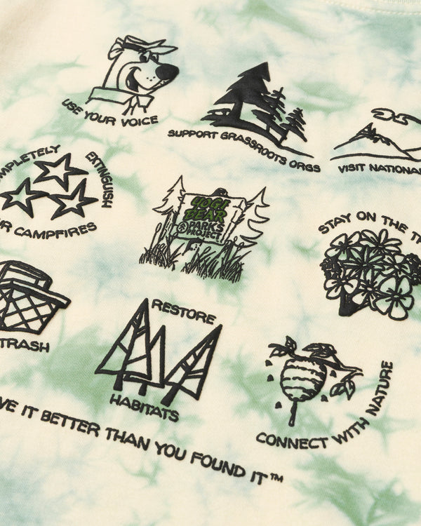 Shop Yogi Bear™ x Parks Project Leave It Better™ Boxy Tee Inspired by National Parks | sage-tie-dye
