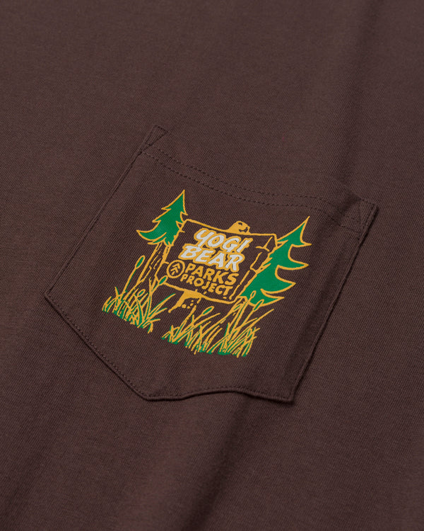 Shop Yogi Bear x Parks Project Leave It Better™ Pocket Tee Inspired by Parks | dark-brown