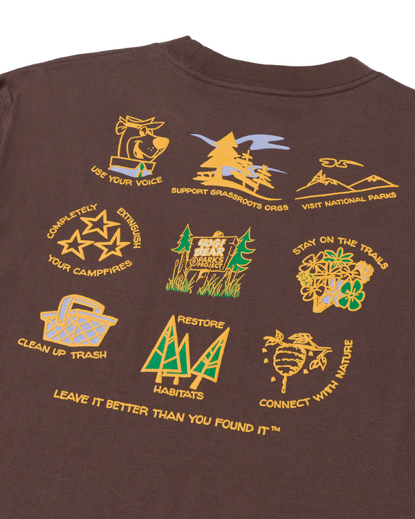Shop Yogi Bear x Parks Project Leave It Better™ Pocket Tee Inspired by Parks | dark-brown