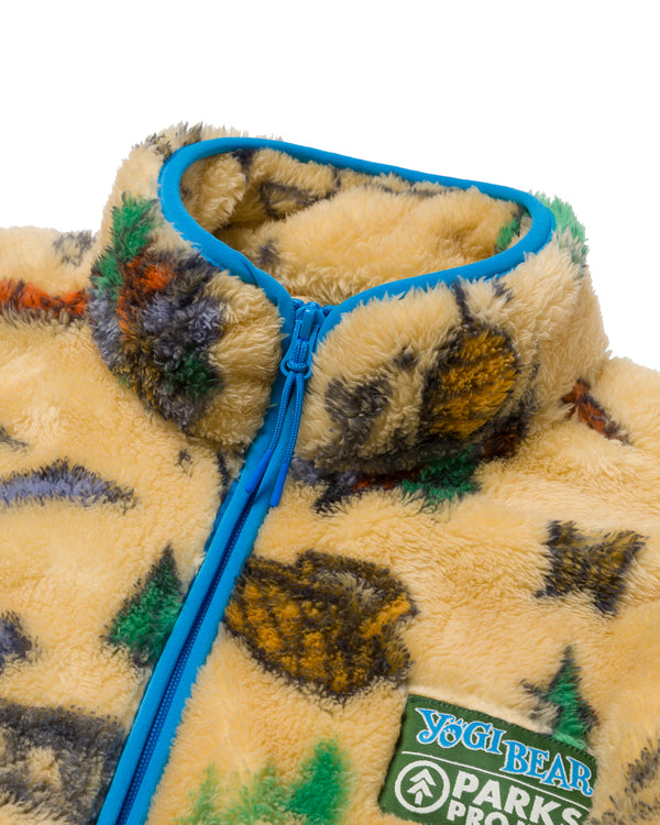Shop Yogi Bear x Parks Project Shearling Jacket Inspired by National Parks | multi-color