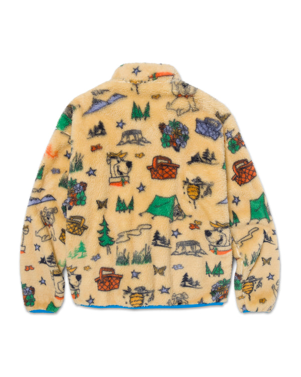 Shop Yogi Bear x Parks Project Shearling Jacket Inspired by National Parks | multi-color
