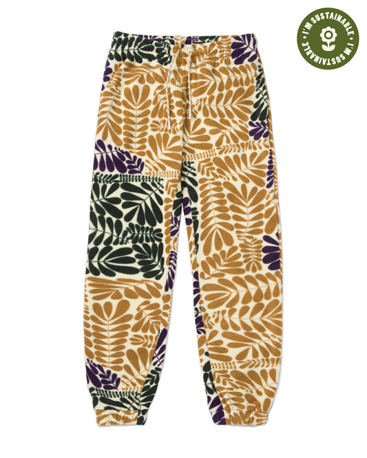 Fern-Patterned Fleece Joggers Inspired By Big Sur National Park