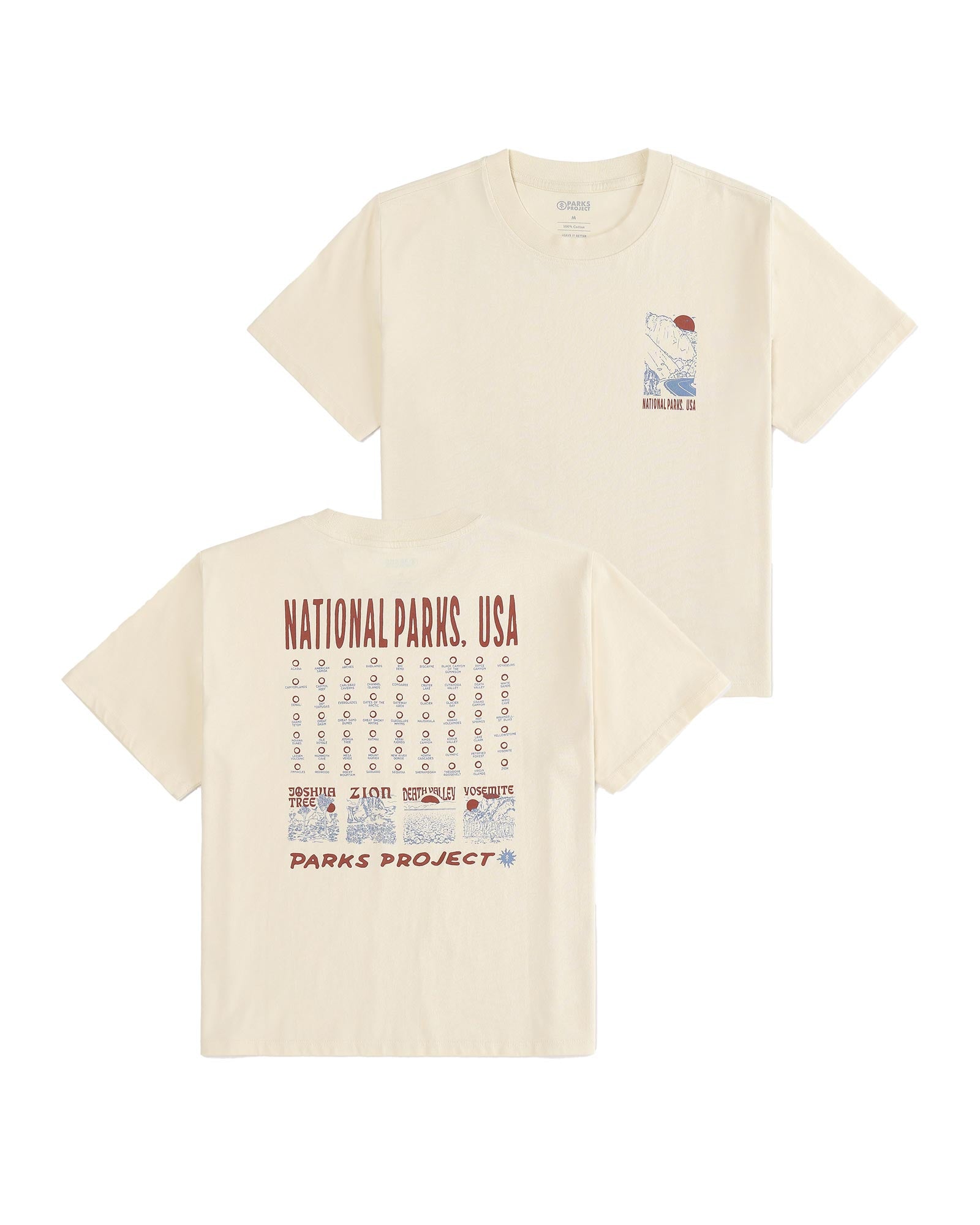 National Parks USA Fill In Boxy Tee