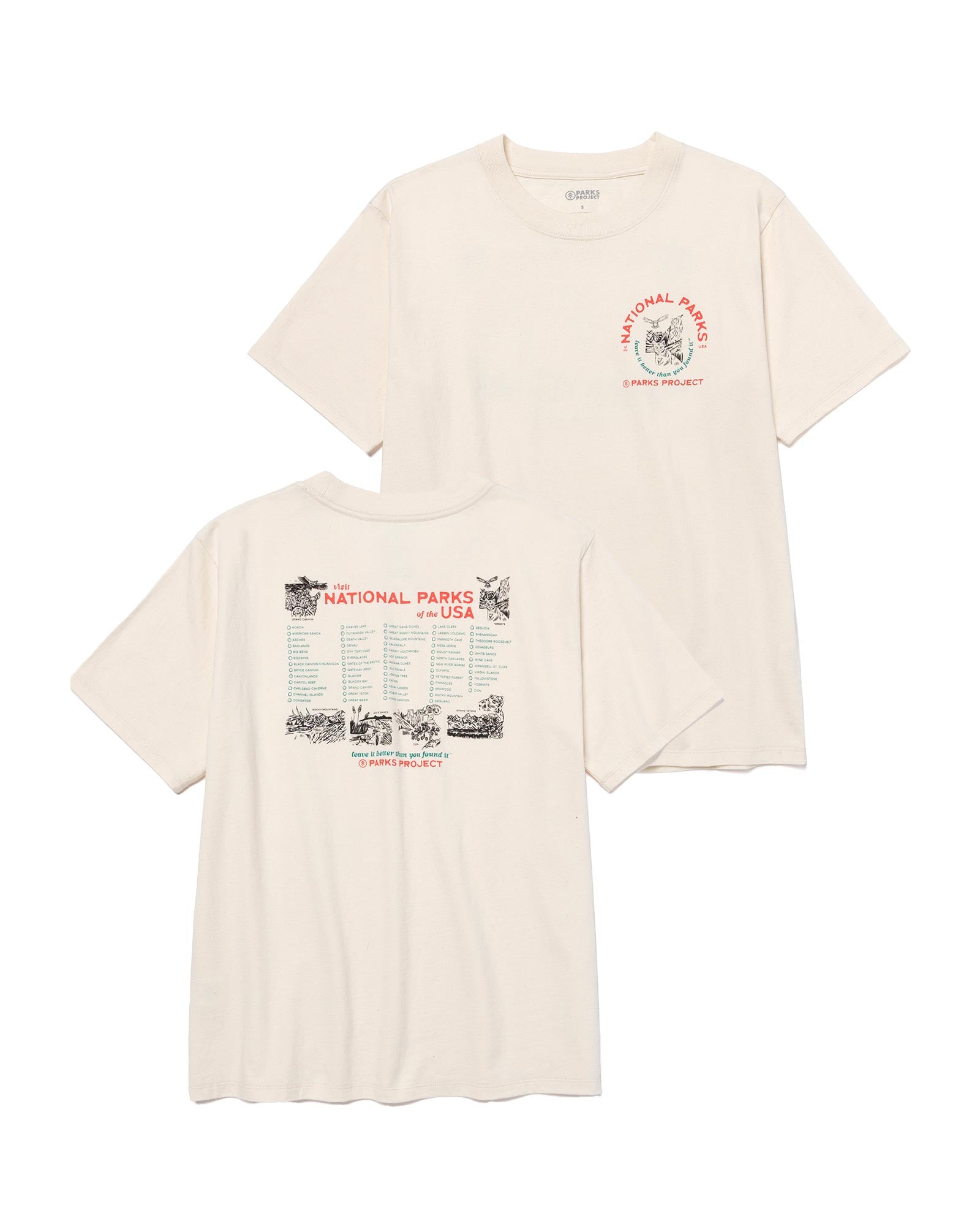 Women's National Park Naturalist Checklist Relaxed Tee