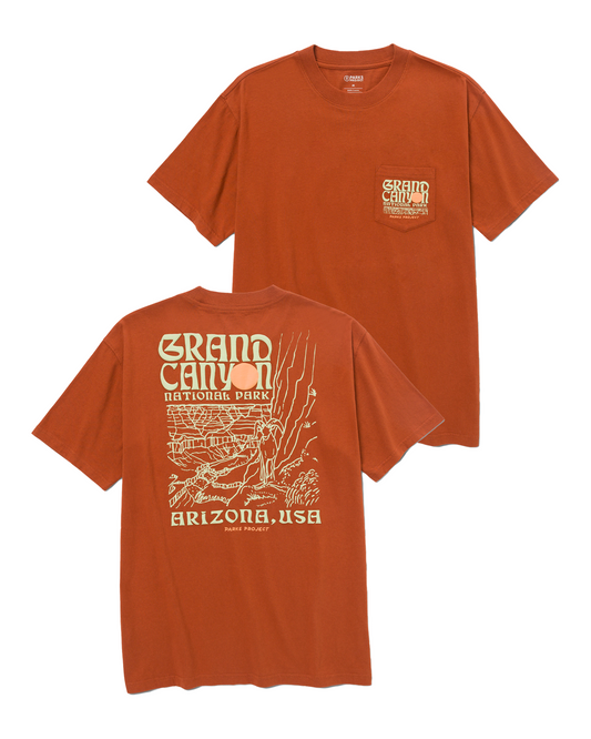 Shop Grand Canyon Puff Print Pocket Tee Inspired by US National Parks