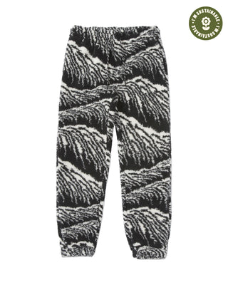 Shop Acadia Waves High Pile Fleece Jogger Inspired By Acadia National Park | black
