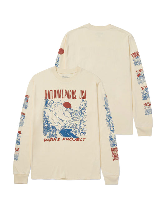 Shop National Parks Puff Print Long Sleeve Tee Inspired by National Parks