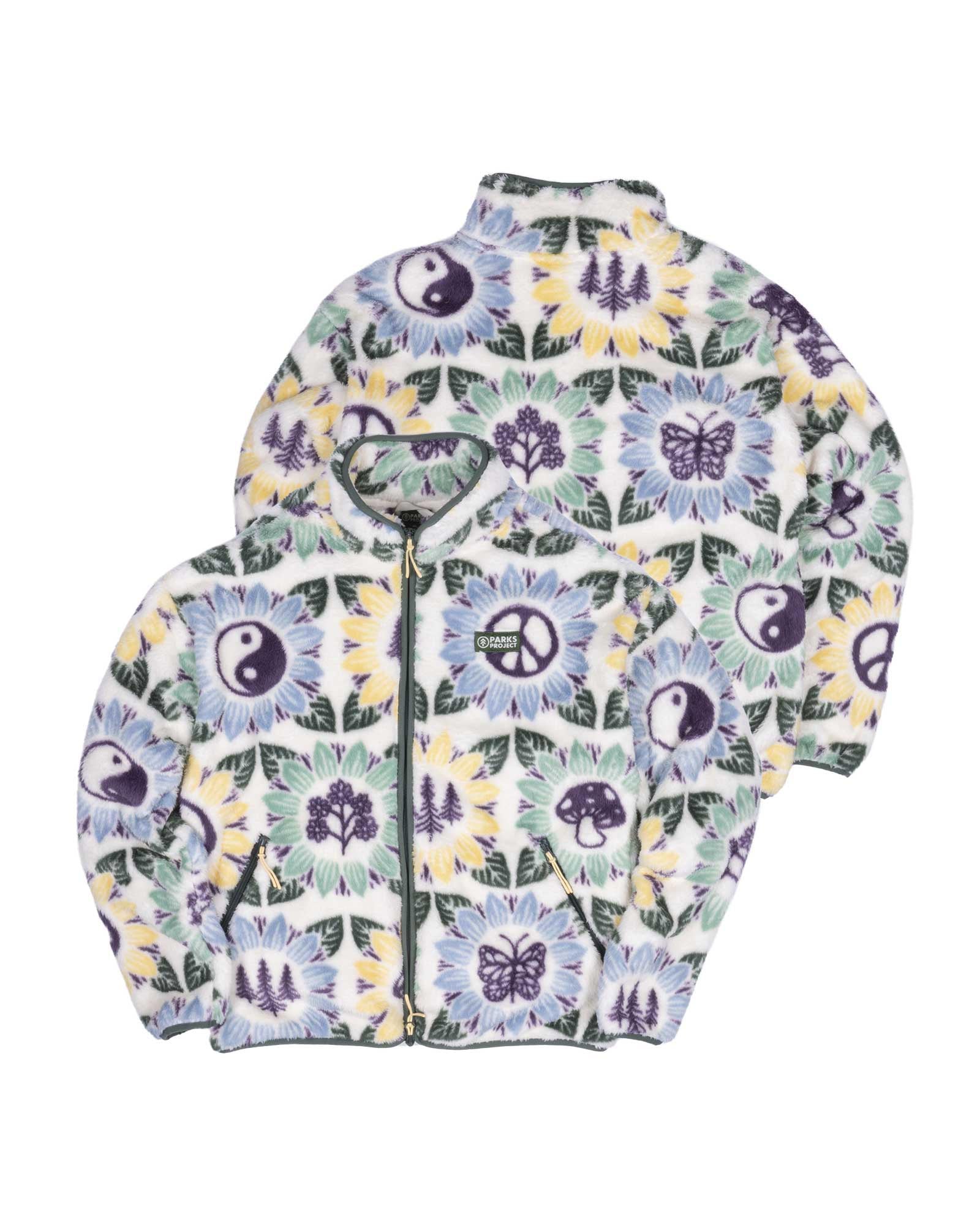 Nature In Bloom Faux Shearling Jacket