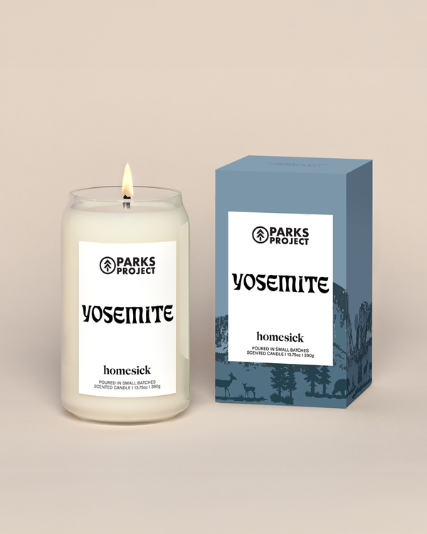 Shop Homesick x Parks Project Yosemite Candle Inspired by Yosemite NP | blue