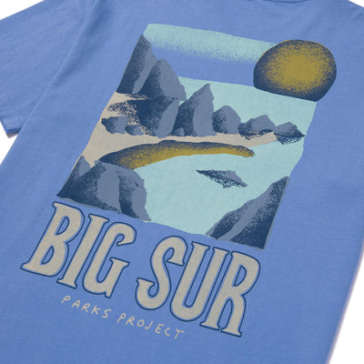 Shop Big Sur Coastal View Tee Inspired by Bug Sur | light-blue
