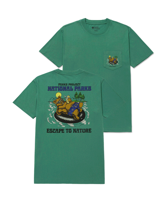 Shop Escape to Nature Bear Float Pocket Tee Inspired by National Parks