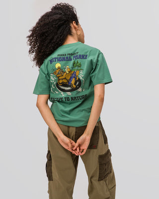 Shop Escape to Nature Bear Float Pocket Tee Inspired by National Parks | sage