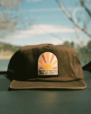 Shop Leave it Better Sunrise Patch Hat Inspired by our National Parks | brown