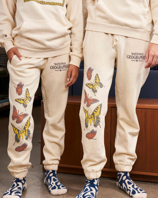 Shop National Geographic x Parks Project Butterflies Organic Jogger Inspired by our National Park | cream