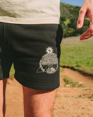 Shop Tree of Knowledge Fleece Short Inspired by our National Parks | black